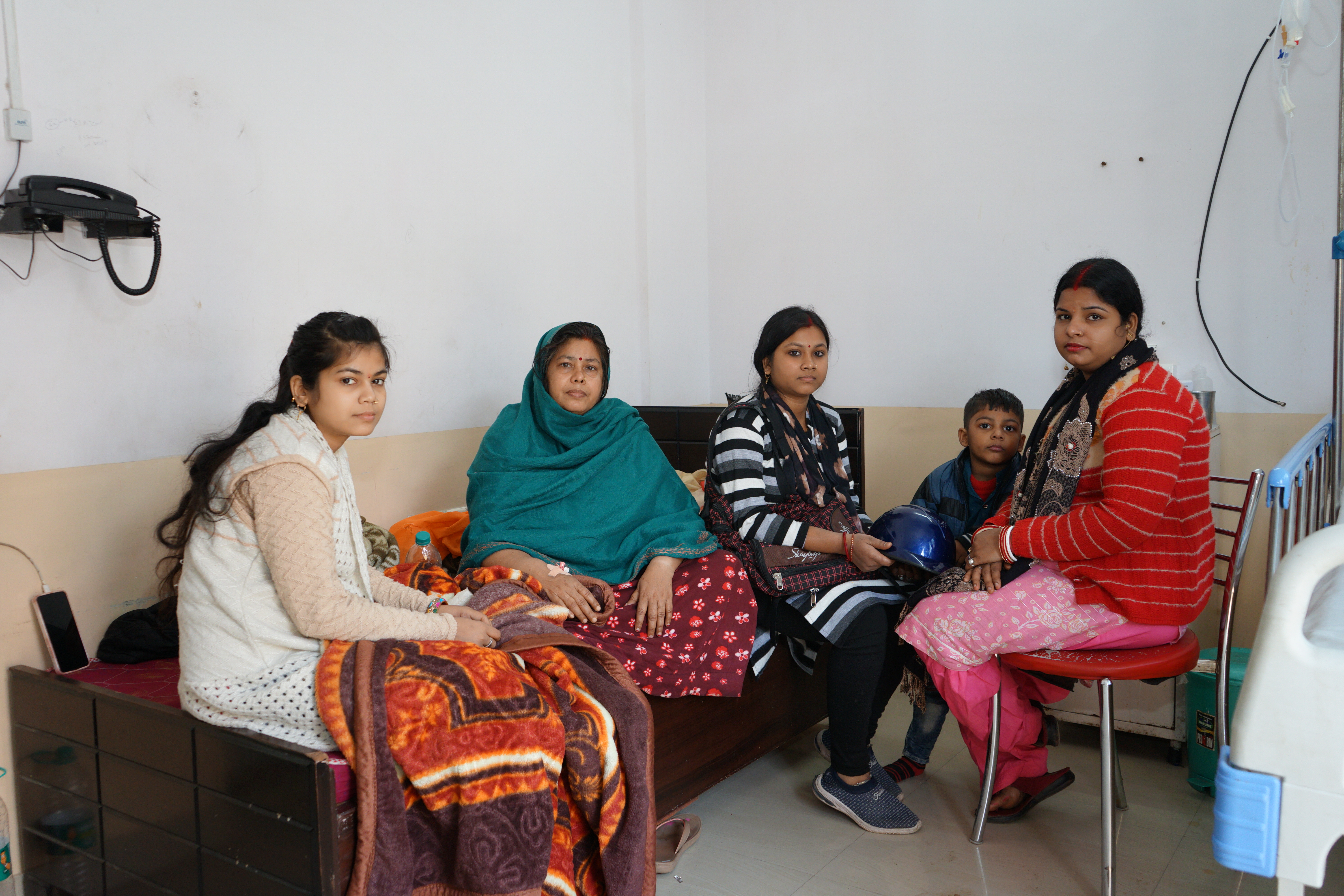 Patient family seating area inside MR Hospital